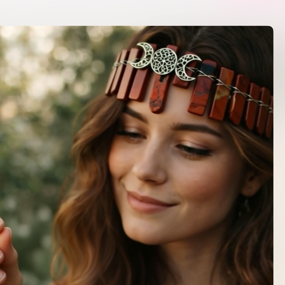 Boho head piece exquisitely handmade